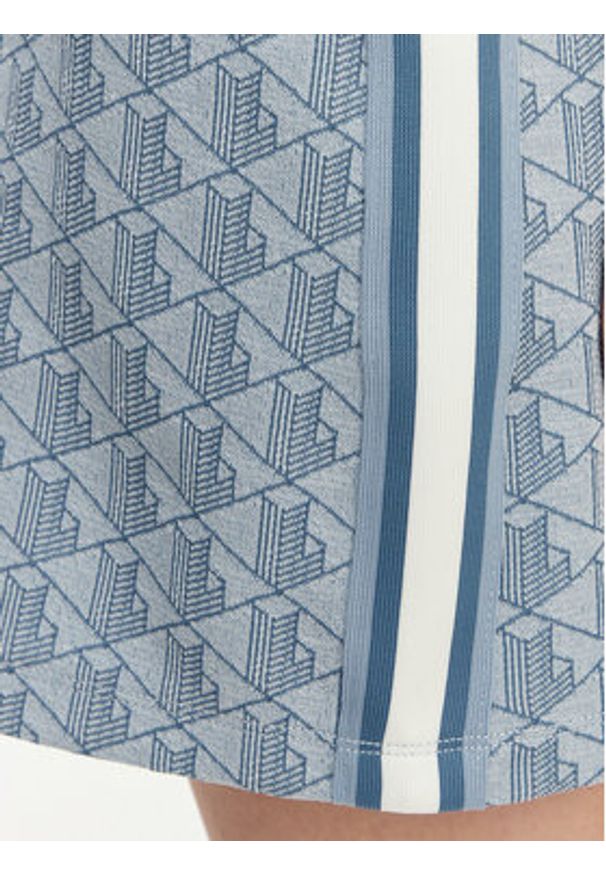 Lacoste Sukienka codzienna EF2655 Niebieski jasny Slim Fit. Okazja: na co dzień. Kolor: niebieski. Materiał: bawełna. Typ sukienki: proste. Styl: casual