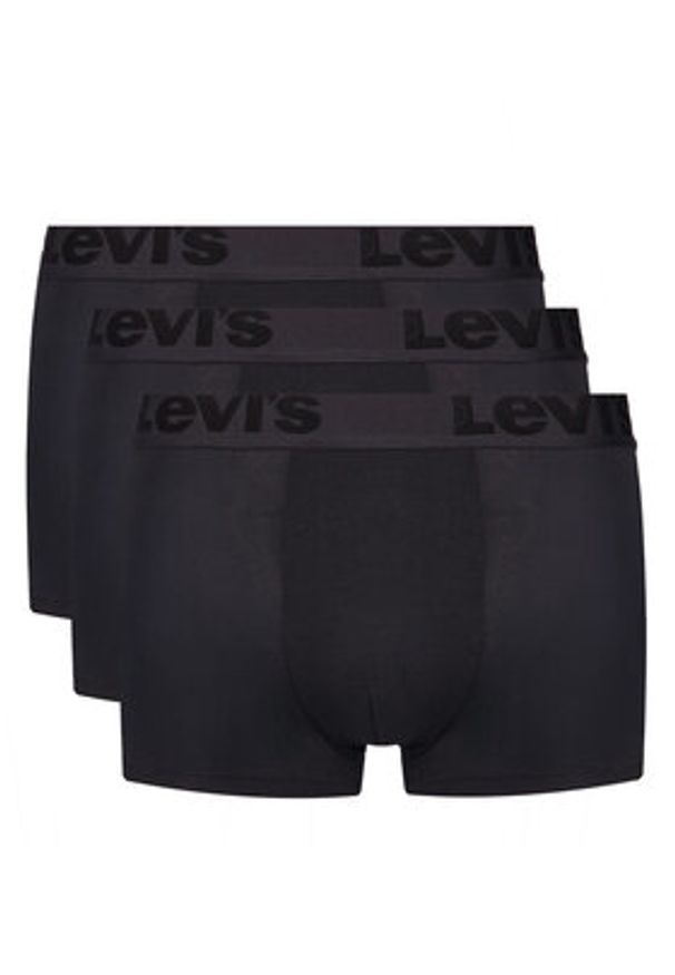 Levi's® Komplet 3 par bokserek 37149-0296 Czarny. Kolor: czarny. Materiał: bawełna