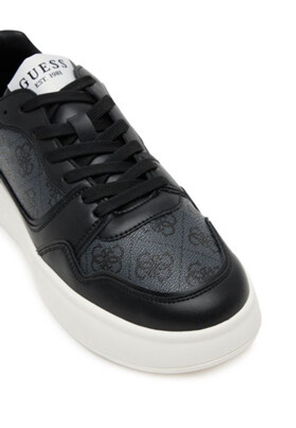 Guess Sneakersy FMJWII LEA12 Czarny. Kolor: czarny. Materiał: skóra