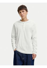 Jack & Jones Longsleeve Blutyrell 12266583 Biały Regular Fit. Kolor: biały. Materiał: bawełna. Długość rękawa: długi rękaw #1