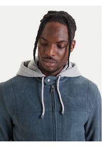Milestone Kurtka skórzana Rivoli 612205 60785 Niebieski Regular Fit. Kolor: niebieski. Materiał: welur #3