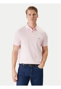 TOMMY HILFIGER - Tommy Hilfiger Polo 1985 MW0MW17770 Różowy Regular Fit. Typ kołnierza: polo. Kolor: różowy. Materiał: bawełna #1