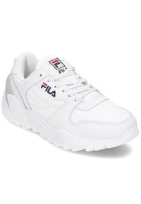 Buty do chodzenia damskie Fila 10106211FG. Zapięcie: sznurówki. Kolor: biały, wielokolorowy. Materiał: skóra, syntetyk, tkanina, materiał. Szerokość cholewki: normalna. Sport: turystyka piesza