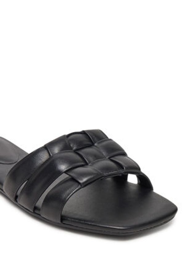 Aldo Klapki Gotosandal 13966678 Czarny. Kolor: czarny. Materiał: skóra