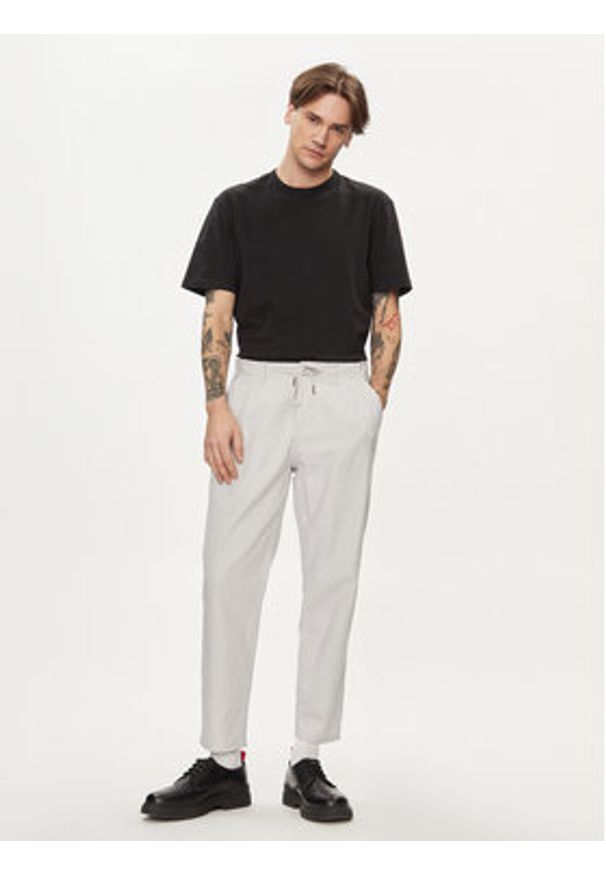 Only & Sons Spodnie materiałowe Leo 22013002 Szary Regular Fit. Kolor: szary. Materiał: bawełna