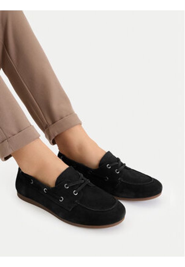 Lasocki Mokasyny CEO-WI16-ELENA2-01 Czarny. Kolor: czarny. Materiał: zamsz, skóra