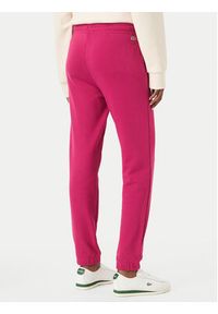 Lacoste Spodnie dresowe XF5268 Różowy ciemny Regular Fit. Kolor: różowy. Materiał: bawełna #5