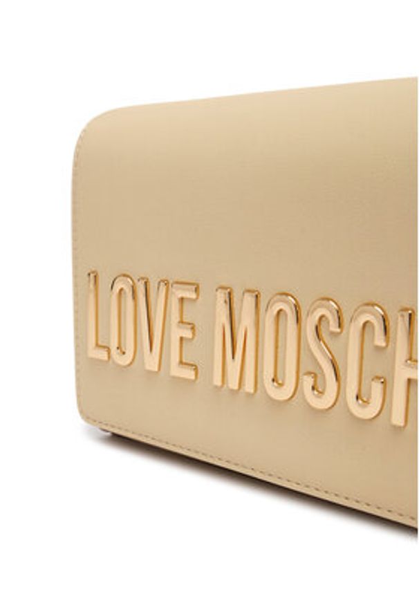 Love Moschino - LOVE MOSCHINO Torebka JC4103PP1OKD0129 Beżowy. Kolor: beżowy. Materiał: skórzane