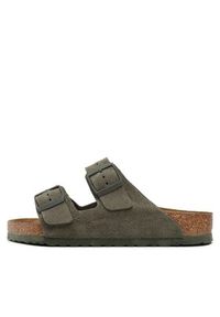 Birkenstock Klapki Arizona 1025657 Zielony. Kolor: zielony. Materiał: welur, skóra #3