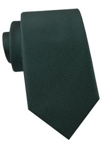 Krawat Męski - Angelo di Monti - Ciemna Zieleń, Mikrowzór. Materiał: tkanina. Styl: elegancki, wizytowy #1