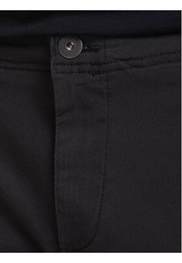 Jack & Jones - Jack&Jones Szorty materiałowe 12182555 Czarny Regular Fit. Kolor: czarny. Materiał: bawełna, materiał