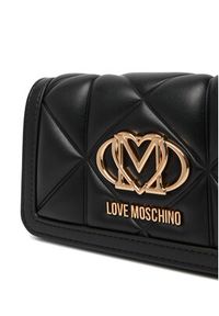 Love Moschino - LOVE MOSCHINO Torebka JC5640PP0NLC0000 Czarny. Kolor: czarny. Materiał: skórzane #3