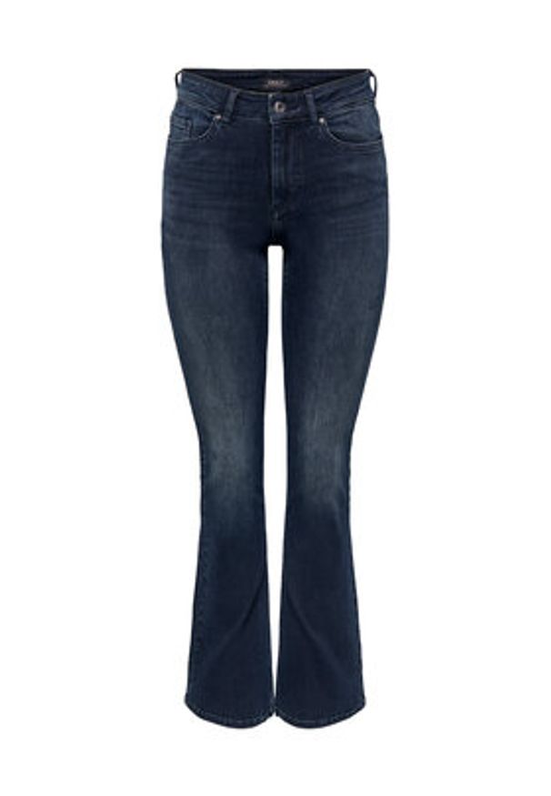 only - ONLY Jeansy Blush 15233833 Granatowy Flared Fit. Kolor: niebieski
