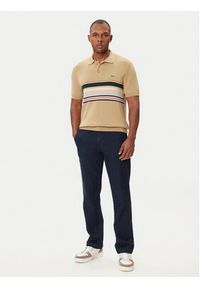 Lacoste Polo AH5200 Beżowy Regular Fit. Typ kołnierza: polo. Kolor: beżowy. Materiał: bawełna #4