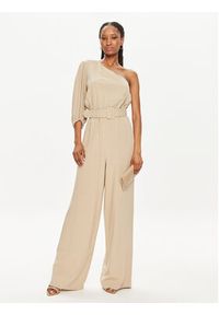 Fracomina Kombinezon FJ24SO2003W62201 Beżowy Loose Fit. Kolor: beżowy. Materiał: wiskoza #3