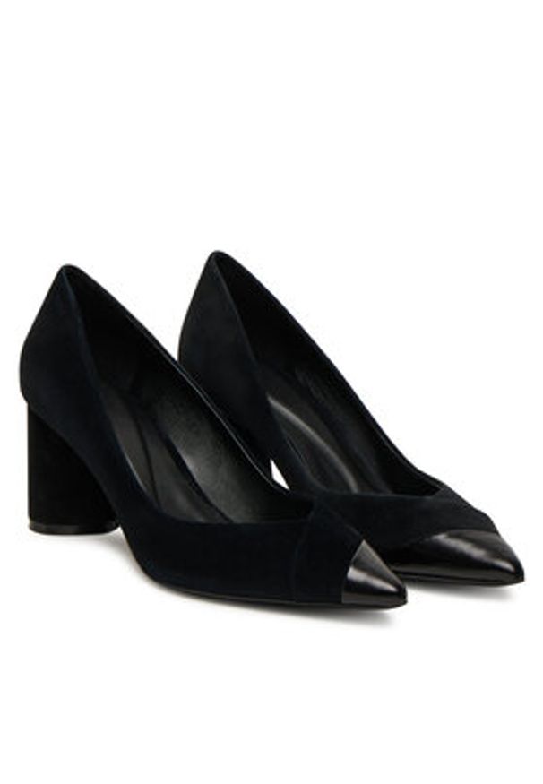 BOSS Półbuty Gracey 50548592 Czarny. Kolor: czarny. Materiał: zamsz, skóra