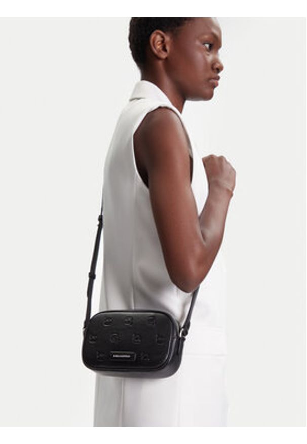 Karl Lagerfeld - KARL LAGERFELD Torebka A3W30112 Czarny. Kolor: czarny. Materiał: skórzane