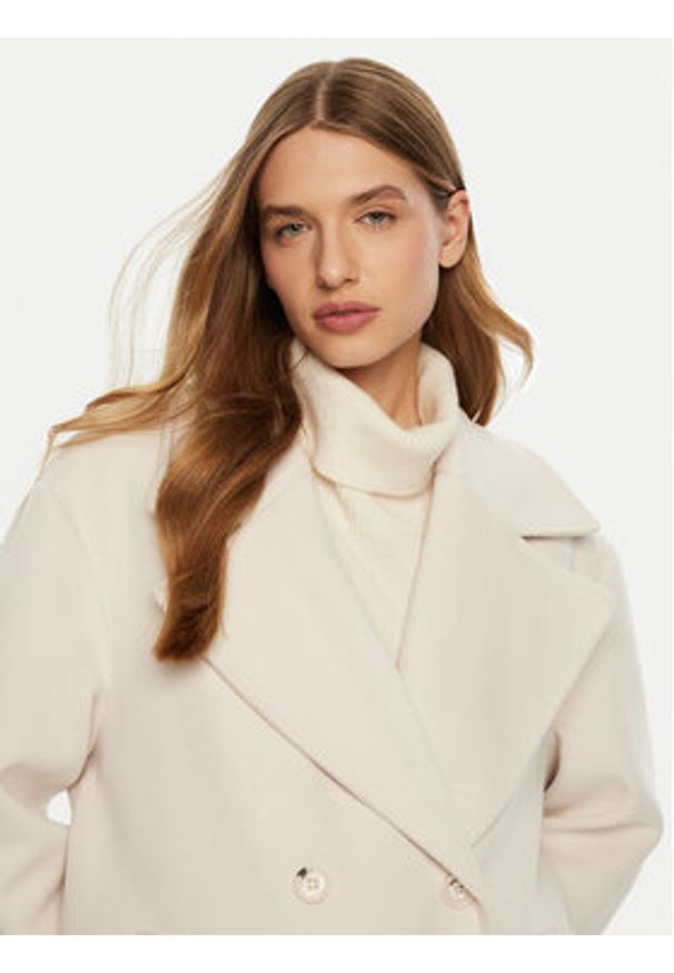 Imperial Płaszcz zimowy KI54IID Écru Loose Fit. Materiał: syntetyk. Sezon: zima