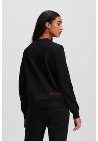Karl Lagerfeld - KARL LAGERFELD Czarna bluza damska Ikonik 2.0 Jelly, Rozmiar XS. Kolor: czarny. Materiał: bawełna #4