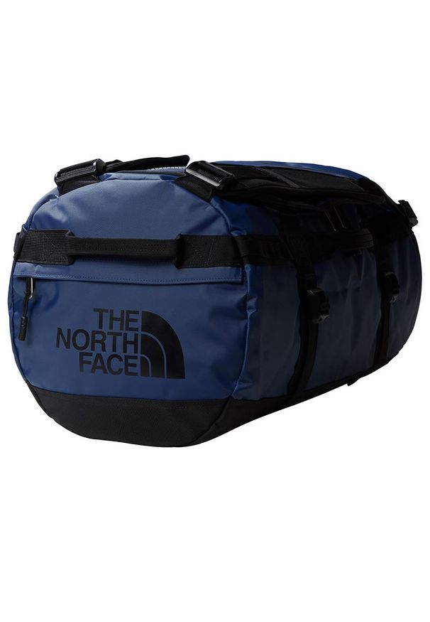 Torba The North Face Base Camp Duffel S 0A52ST4Y21 - granatowa. Kolor: niebieski. Materiał: poliester, nylon. Wzór: paski