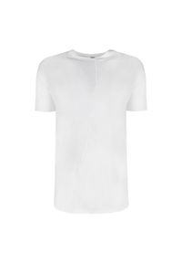 Barbarossa Moratti T-shirt | BM-SS1706-1 | Mężczyzna | Biały. Kolor: biały. Materiał: bawełna. Długość: długie. Wzór: aplikacja #1