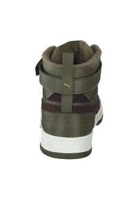 Puma - Męskie Buty Skórzane RBD Game WTR. Kolor: zielony, wielokolorowy, brązowy. Materiał: skóra