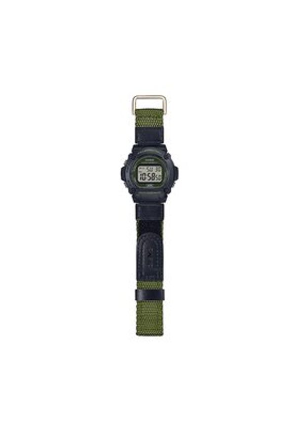 Casio Zegarek W-219HB-3AVEF Czarny. Kolor: czarny. Materiał: materiał