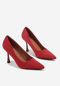 Born2be - Czerwone Szpilki Vices ze Skórzaną Wkładką Afurriva. Okazja: na co dzień. Kolor: czerwony. Materiał: skóra. Obcas: na szpilce. Styl: casual, elegancki #7
