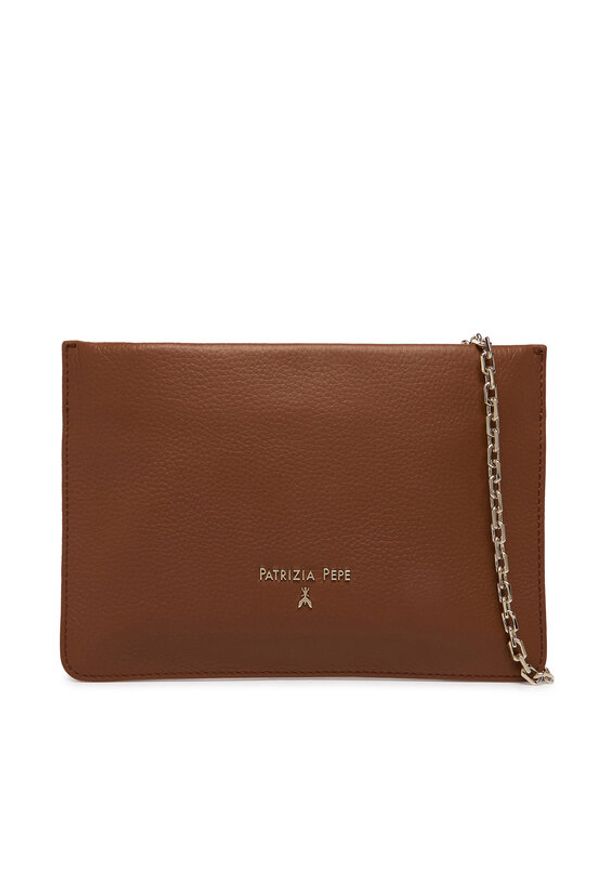Patrizia Pepe Torebka 8B0335/L001-B111 Brązowy. Kolor: brązowy. Materiał: skórzane