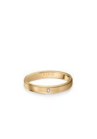 W.KRUK - Obrączka ślubna złota COLPIRO damska. Materiał: złote. Kolor: złoty. Wzór: aplikacja, gładki #1