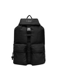 Calvin Klein Plecak Bold Flap Backpack LV04D3270G Czarny. Kolor: czarny. Materiał: materiał #6