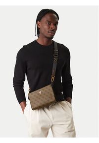 Guess Saszetka HMMILO P6157 Brązowy. Kolor: brązowy. Materiał: skóra #4