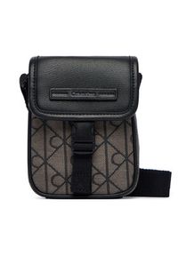 Calvin Klein Saszetka Mixed Emblem Aop LV04D3527G Beżowy. Kolor: beżowy. Materiał: materiał #3