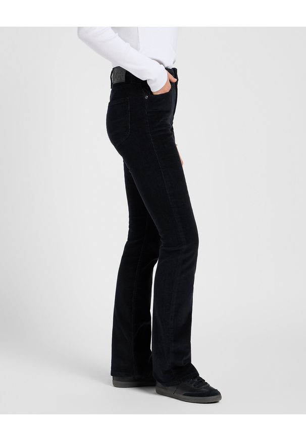 Lee - DAMSKIE SPODNIE MATERIAŁOWE LEE BREESE BOOT BLACK 112370934