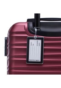 Wittchen - Mała walizka z zawieszką bordowa. Kolor: czerwony. Materiał: guma #5