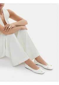 Gino Rossi - GINO ROSSI Baleriny CEO-ROSE-LT2088-2 Biały. Kolor: biały. Materiał: materiał #5