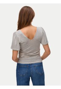 Vero Moda Bluzka Gina 10325611 Beżowy Regular Fit. Kolor: beżowy. Materiał: wiskoza