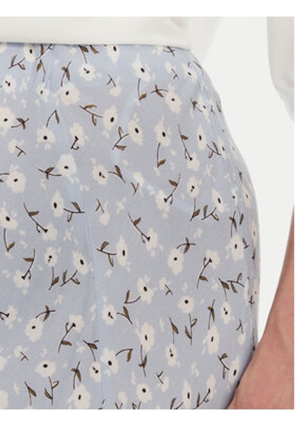 Pieces Spódnica midi Nya 17147811 Błękitny Regular Fit. Kolor: niebieski. Materiał: wiskoza