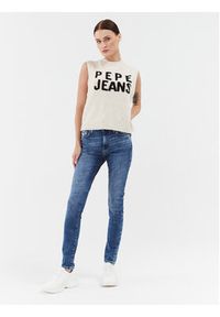 Pepe Jeans Sweter PL702039 Écru Regular Fit. Materiał: syntetyk