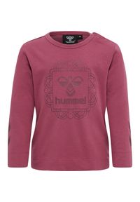 Koszulka z długim rękawem dla dziewczynki Hummel Helga. Kolor: czerwony. Materiał: bawełna. Długość rękawa: długi rękaw. Długość: długie #1