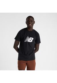 Koszulka męska New Balance MT43906BK – czarna. Kolor: czarny. Materiał: bawełna. Długość rękawa: krótki rękaw. Długość: krótkie #1