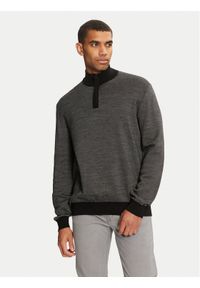 Pierre Cardin Sweter C5 51052/000/5069 Czarny Regular Fit. Kolor: czarny. Materiał: bawełna, wełna