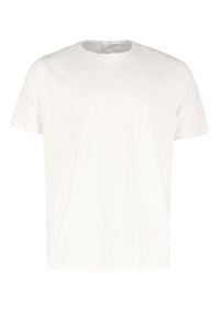 Volcano - Bawełniany t-shirt, Comfort Fit, T-INDU. Okazja: na co dzień. Kolor: biały. Materiał: bawełna. Długość rękawa: krótki rękaw. Długość: krótkie. Wzór: gładki. Styl: casual, elegancki, klasyczny #1