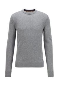 BOSS - Boss Sweter Kontreal 50434315 Szary Regular Fit. Kolor: szary. Materiał: bawełna #4