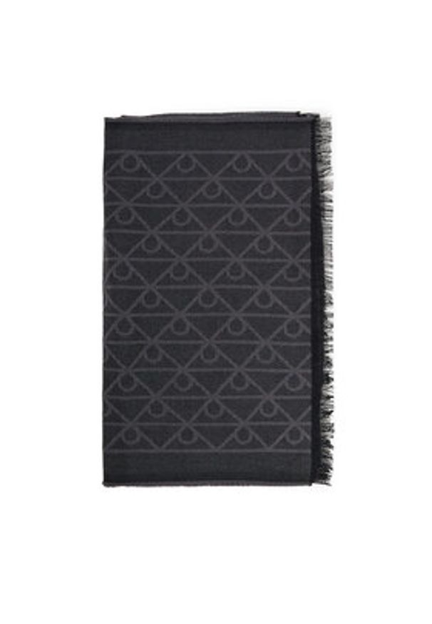 Calvin Klein Szalik LV04D8064G Czarny. Kolor: czarny. Materiał: wełna, materiał
