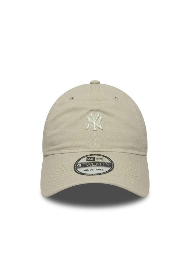 New Era - Czapka baseballowa 9twenty New York Yankees. Kolor: beżowy. Styl: sportowy