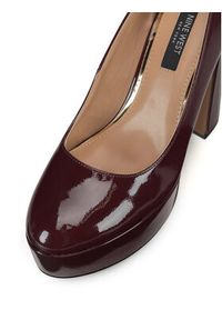 Nine West Czółenka WFA3040-1 Bordowy. Kolor: czerwony. Materiał: materiał #6