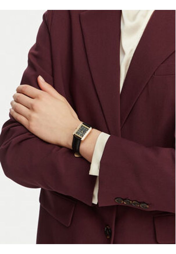 U.S. Polo Assn. Zegarek Athena USP8502GR Czarny. Kolor: czarny. Materiał: skóra