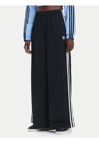 Adidas - adidas Spodnie dresowe adicolor Satin IU2520 Czarny Wide Leg. Kolor: czarny. Materiał: syntetyk