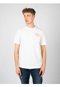 Diesel T-Shirt "T-Just" | A06495 0GRAI | Mężczyzna | Biały. Okazja: na co dzień. Kolor: biały. Materiał: bawełna. Wzór: nadruk. Styl: casual #5